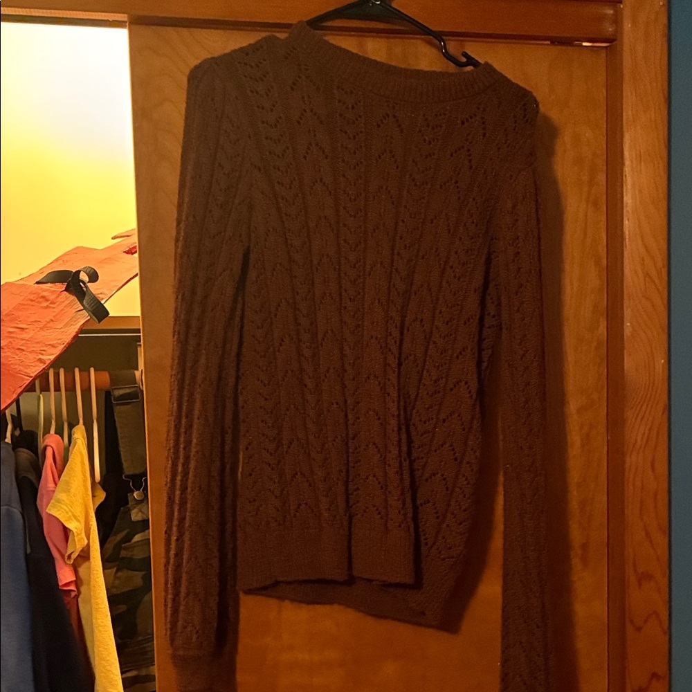 Mine Chocolate Brown Knit Sweater
